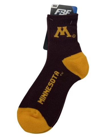 Minnesota Gophers For Bare Feet Originals Socks Medium Mens Size M Cover