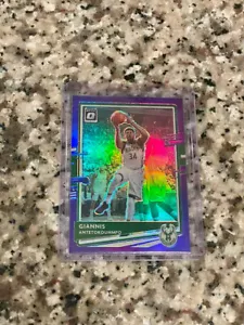 20-2021 Panini Donruss Optic Giannis Antetokounmpo Viola Prizm Milwaukee Bucks - Foto 1 di 2