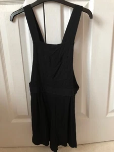 Black Petite New Look Pinafore Dungarees - Picture 1 of 3