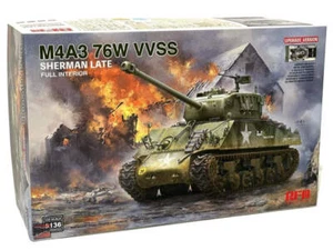 Ryefield 1/35 Ryefield M4A3 Sherman 76W VVSS Late (Upgrade Version w/Interior) P - Picture 1 of 1
