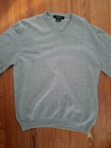 GiorgioIini Wool Gray Men's V-Neck Sweater Made In Italy - Bild 1 von 4