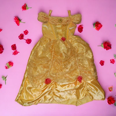 Disney at George Belle Disfraz Vestido Terciopelo Tul Satén Adornado 3-4 Años Foto 1 de 4