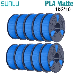 SUNLU 5KG 10KG Matte PLA 3D Printer Filament 1.75mm PLA 1KG/Spool Matte Finish - Picture 1 of 28