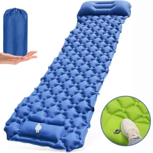 Camping Isomatte Matte Kissen mit integrierter Pumpe aufblasbar Outdoor - Bild 1 von 15