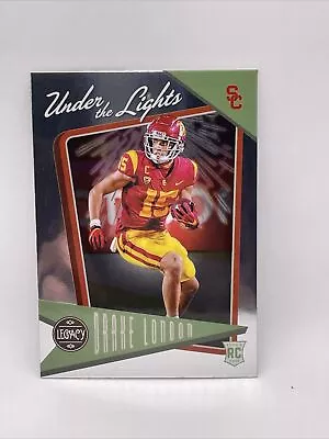 2022 Panini Legacy Drake London Under The Lights Silver RC Falcons #UL-9 - Image 1 of 2