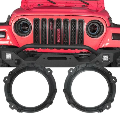 Сменный кронштейн кольцо ABS для фары Jeep Wrangler TJ 7 дюймов 1997-2006 годов выпуска - Изображение 1 из 4
