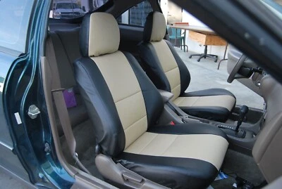 PAR DE 2 FUNDAS DE ASIENTO DELANTERAS ACURA INTEGRA 1990-2001 TIPO CUERO A MEDIDA Foto 1 de 4