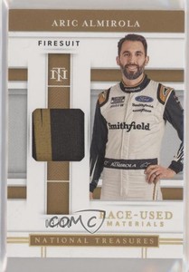 2020 Panini National Treasures Race Used Firesuits Prime /10 Aric Almirola