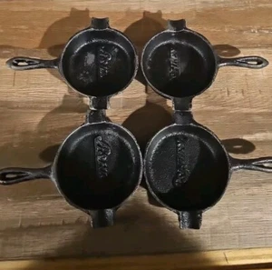 4 Ashley Vintage Cast Iron Advertising Ashtray Skillet Frying Pan - Picture 1 of 11