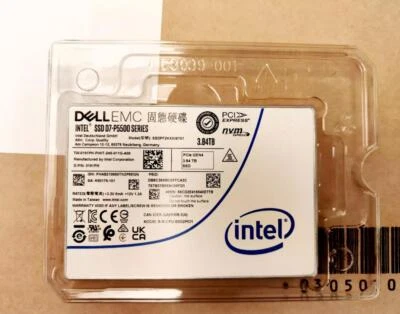 DELL EMC 191PH INTEL D7 P5500 SSDPF2KX038T9T 3.84TB NVME PCIe GEN4 2.5" SSD - Image 1 of 2