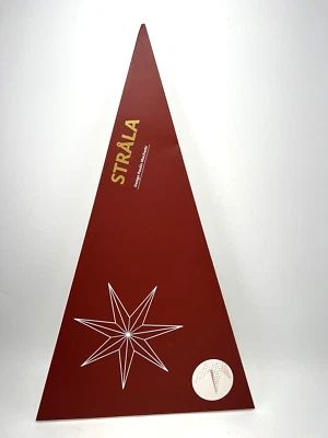 Ikea STRALA Star Light Pendant Table Lamp Shade, White Red Stars 35" 105.630.18 - Image 1 of 4