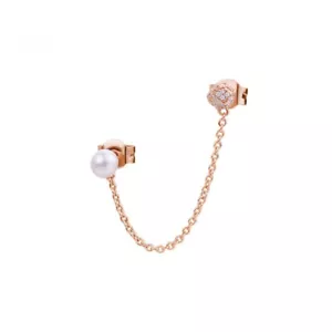 ROSATO GIOIELLI AZZURRA ORECCHINO SINGOLO PERLA E ZIRCONI ARGENTO 925 RZAZ022 - Imagen 1 de 10