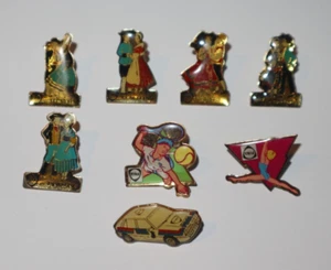 Lot de 8 Pin's + Attaches Thème Marque Fina Station Essence - Picture 1 of 1