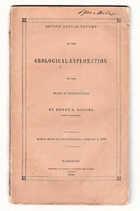 Geological Exploration of the State of Pennsylvania, 1838 - Henry D. Rogers - Picture 1 of 4