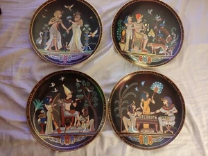 Osiris Porcelain Set Of 4 Collectors Plates circa 1991 - Picture 1 of 10