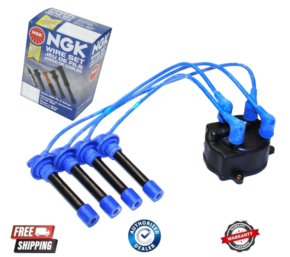 NEW NGK 8127 Spark Plug Wires Set fits 88-89 Toyota Corolla 1.6L-L4 - Image 1 of 1