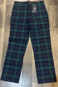 Vineyard Vines Boy's Breaker Blue Green Plaid Preppy Easter Pants Size 14 NWT - Picture 1 of 6