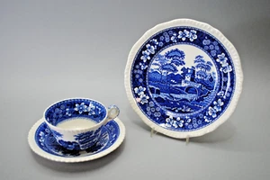 Spode England / Blue Tower / 3 piezas de cubiertos / café / té .. (P 185 ) - Imagen 1 de 7