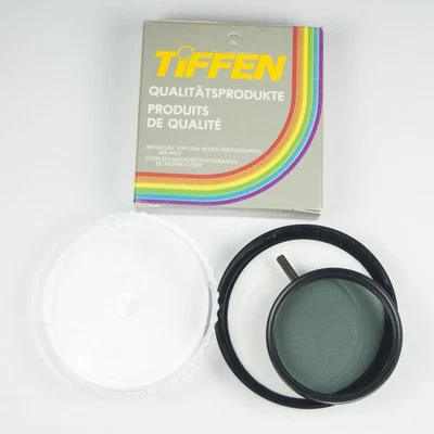 Vintage Tiffen 55mm Circular Polarizer Filter Carrying Case & Box Made in Japan - Image 1 of 4