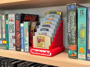 🎮 Retro Nintendo 64 Cartridge Display Stand – Holds Up to 8Games - Picture 1 of 5