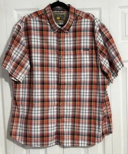 Eddie Bauer Herren 2XL Travex Classic Fit Button Up Hemd Kurzarm kariert - Bild 1 von 12