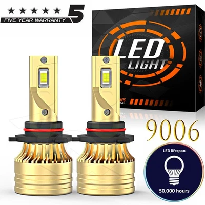 9006 LED Headlight High Low Beam Bulbs 6000K white for Acura CSX 2006-2011 - Изображение 1 из 4