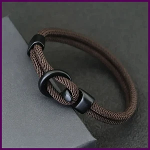 Novel Grade A Seil Armband Herren Doppellagig Outdoor Camping Armband Homme - Bild 1 von 34