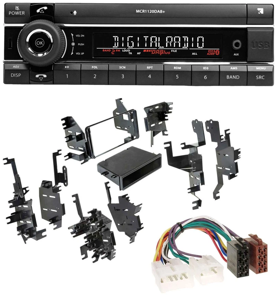 Kienzle Bluetooth MP3 USB DAB Autoradio für Toyota Highlander MR2 Sequoia Yaris - Bild 1 von 4