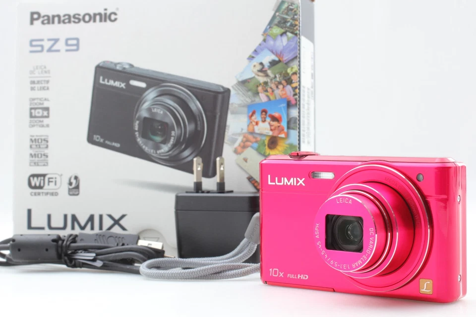 [Top MINT] Panasonic Lumix DMC-SZ9 Pink 16.1 MP Digital Camera 10X Zoom F JAPAN - Image 1 of 4