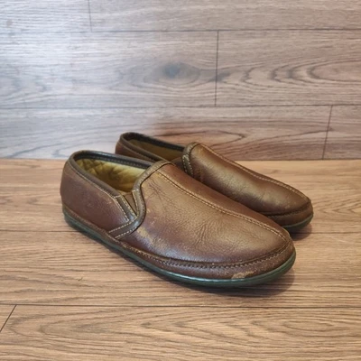 Zapatillas LL Bean Elk Hide para hombre talla 10 M marrón Foto 1 de 4