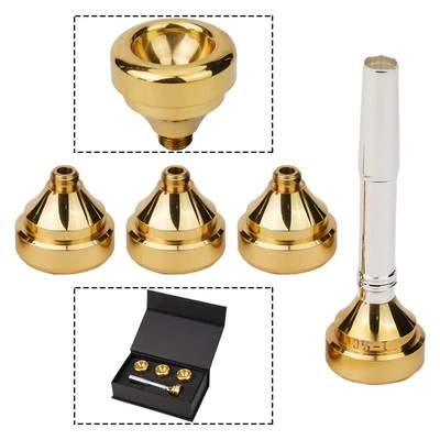 Set boccagli tromba ottone rame per tromba oro/argento boccaglio - Immagine 1 di 4
