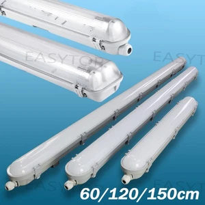 ⭐⭐⭐⭐⭐LED lámpara de humedad lámpara de bañera sótano garaje 60/120/150 cm incl. tubo - Imagen 1 de 19