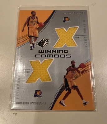 2002-03 SPx Winning Combos Dual Memorabilia Jamal Tinsley/Jermaine O'Neal - Image 1 of 2