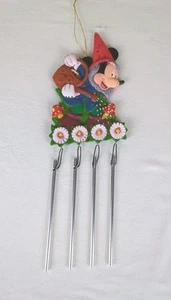 Disney Mickey Mouse Wind Chime Colorful Gnome Gardening  - Picture 1 of 9