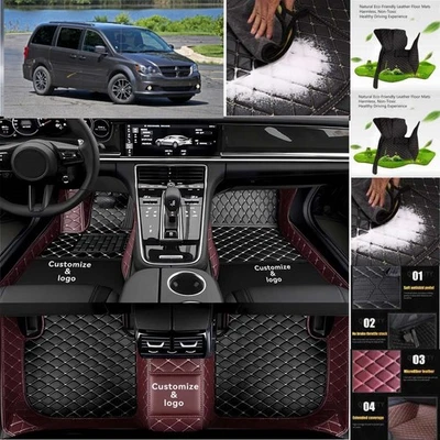 For Dodge Caravan Car Floor Mats Custom Waterproof Auto Liners Carpets — 第 1/4 张图片