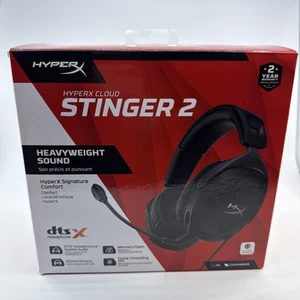 Nuove cuffie da gioco HyperX Cloud Stinger 2 con cancellazione del rumore nere 2407 - Foto 1 di 4