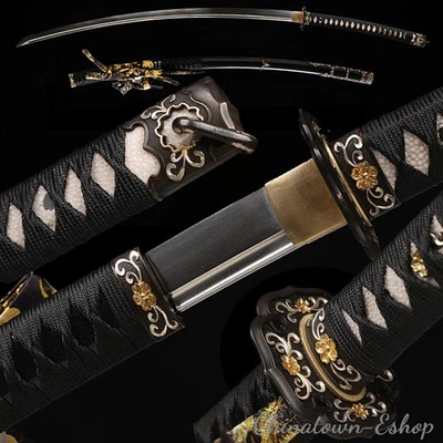 Japanese Nodachi Long Sword Odachi Katana 60SI2crva Steel Deep Sori Sharp #2797 - Image 1 of 4