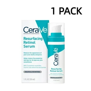 CeraVe Resurfacing Retinol Serum – Post-Acne Marks & Pores Refining Serum 1 oz - Picture 1 of 2