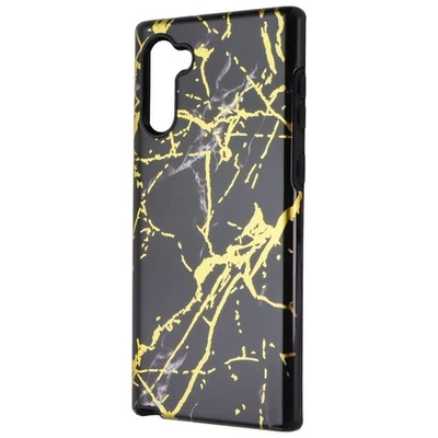 MyBat Fuse Hybrid Protective Cover for Samsung Galaxy Note10 - Black/Gold Marble - Image 1 of 3