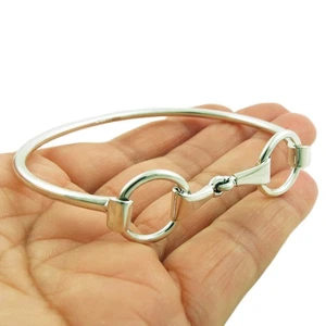 Horsebit Trense Armband Sterling 925 Silber gepunzt Reiter Armreif - Bild 1 von 6