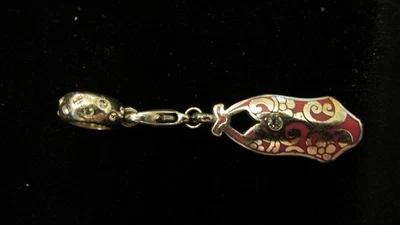 Traje de baño Brighton encanto a presión rosa con cristales transparentes y adaptador de cuentas de cristal transparente Foto 1 de 3