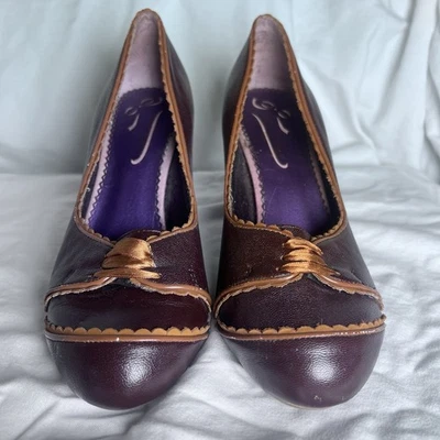 Zapatos Poetic Licence London Tacón Alto Marrón Bronce Talla Usados en Excelente Condición 39.5 - 9-9.5 EE. UU. Foto 1 de 4