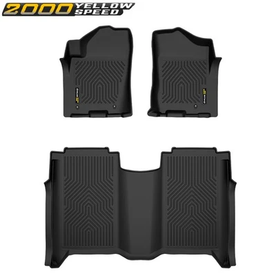 All Weather TPE Floor Mats Black M-81602 Fit For 2004-2015 Nissan TITAN Crew Cab Foto 1 de 4