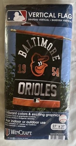 WinCraft MLB Baltimore Orioles Garden Flag Double Sided MLB Orioles Yard Flag 54 - Picture 1 of 3