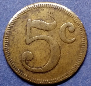 Vintage 5c Token - Picture 1 of 3