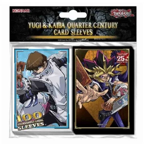 OFFICIAL KONAMI YUGIOH YUGI AND KAIBA QUARTER CENTURY SLEEVES (100CT) NEW - Picture 1 of 1