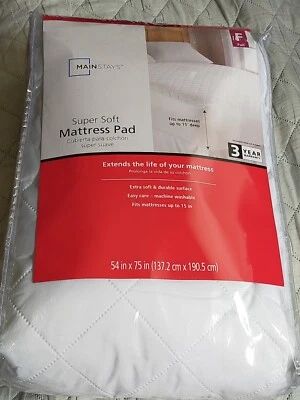 Almohadilla de colchón acolchada súper suave Mainstays, completa Foto 1 de 3