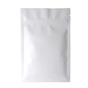 100x Nuevas Bolsas de Sello con Cremallera de Almacenamiento Plano de Doble Cara Blanco Mate 10x15cm (3.9x5.9") - Imagen 1 de 5
