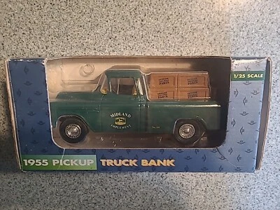 Camioneta pickup de colección nueva en caja sin usar, en caja ERTL 1:24 1955 Bank John Deere entrega 5614 Foto 1 de 4