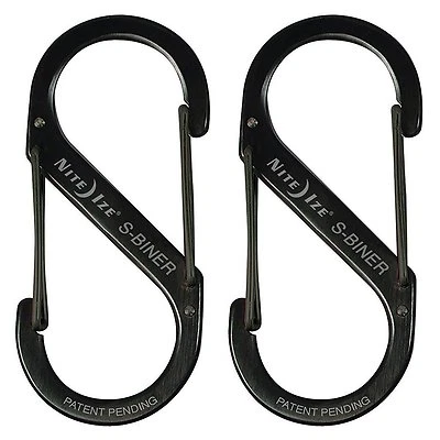 Nite Ize Acero Inoxidable S-Biner No. 1 Mosquetón Estilo Clips S Gancho Pack de 2 Foto 1 de 2